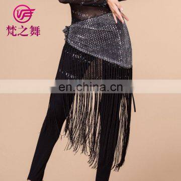 Egyptian Multy Colors Shiny Fabric Fringe Tassel Belly Dance Hip Scarf Y-2013# photo-6