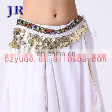 Velvet Gold Coins Wholesale Belly Dance Hip Scarves for Ladies Y-2026# photo-3