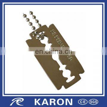 custom die cast metal nameplate necklace for cheap