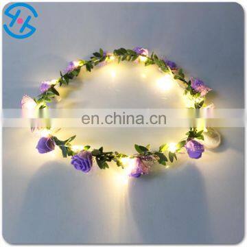 2017 Beautiful Lighted Plastic Flower Garland Grown photo-5