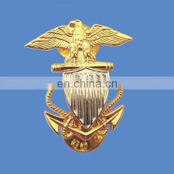 custom 3d eagle medal with gold plated