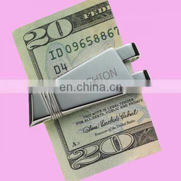 custom parts money clip with engraved logo