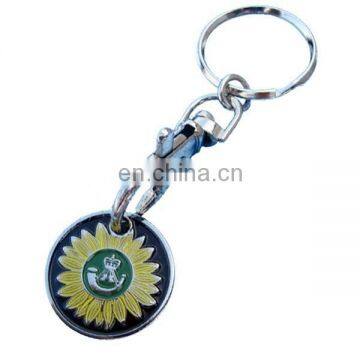 Shopping trolley token with custom logo