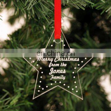 Christmas Decoration Star Shape Acrylic Christmas Decoration Tree Ornament Wholesale photo-3