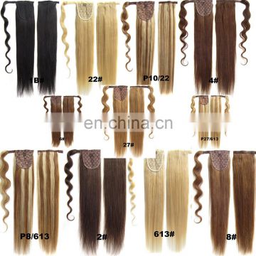 20 inch virgin remy brazilian hair weave ponytail holder