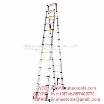 3.8m+3.8m Telescopic Combination Ladder