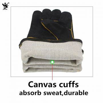 Cow Split Leather Welding Gloves photo-4