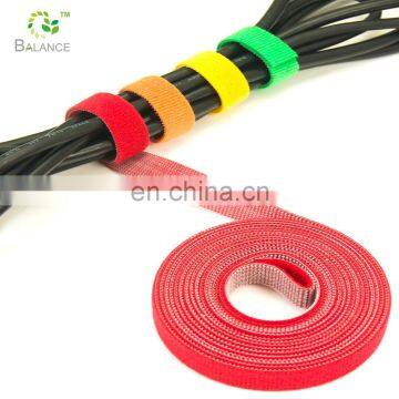 Self adhesive strap cable tie hook loop cable ties binding strap for cables and wires