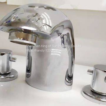 Deck Mounted Three Holes Basin Mixer