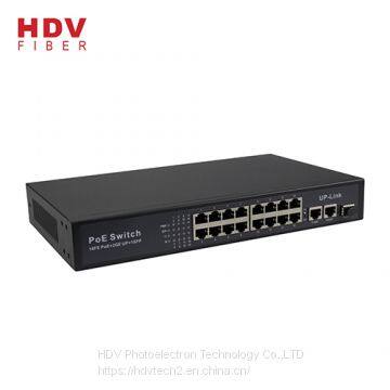 New Product 2GE Uplink+16FE POE Port +1*1000M SFP 100M 16 Ports POE Switch photo-3