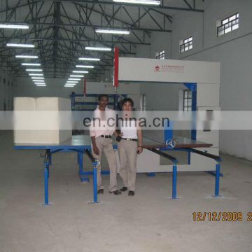 ECMT-128 polyurethane foam vertical blade knife cutting machine