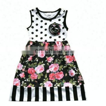 2018 boutique children clothes summer dress big size dress for girl