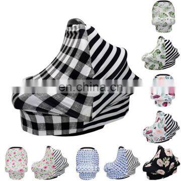 Breathable Baby Feeding Nursing Covers Baby Stretchy Nursing Breastfeeding Cover Multi Use Carseat Canopy Stroller photo-3