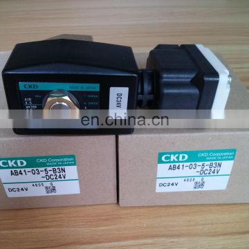 New original CKD solenoid valve  CKD Solenoid valve Japan Solenoid valve AB41-03-5-B3N