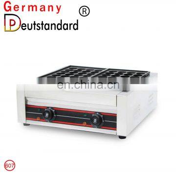 Ad Commercial Japanese Food Machine Gas Fish Grill Double Plates Takoyaki Machine