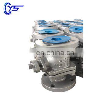 carbon steel flange end ball valve with handle/worm gear/pneumatic