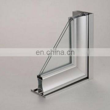 White color latest aluminum casement window designs with window grill design pictures