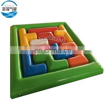 Hot speedy cheap outdoor interactive tetris inflatable team building sports games