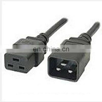 America C19 to C20 approved AC power cord High Quality