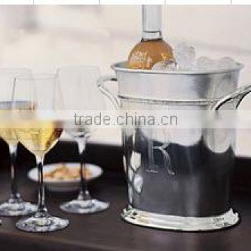 Silver Wine Ice Bucket With Handle