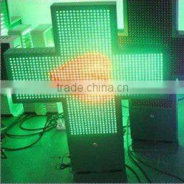 double sides dual color LED croce per farmacia