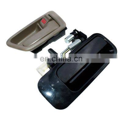 New For Toyota Camry 1997-01 Rear Right RR Black Outside Tan Inside Door Handle