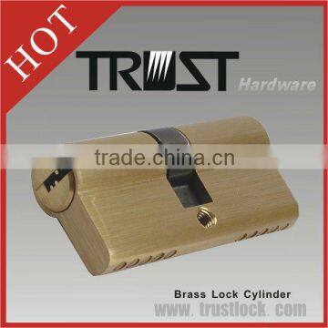 Trust China Euro Profile Brass 60mm Computer Key Hot Selling Lock Cylinder