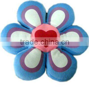 30cm beautiful blue flower shape plush cushion