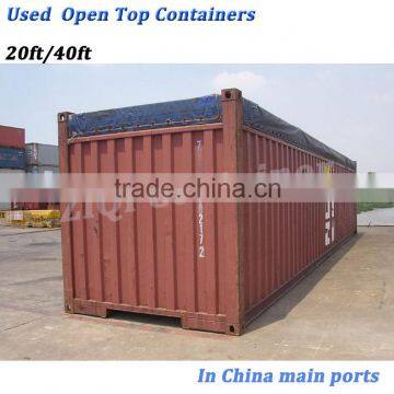 used open top container