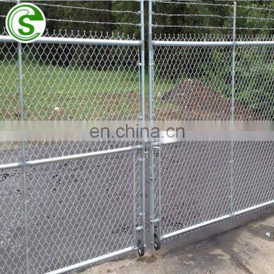 Factory price used Chain link fence and gate woven iron diamond wire mesh