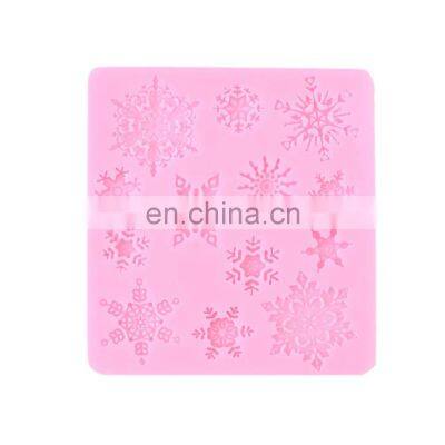 Cake Silicone Mold XMAS Snowflake Fondant Silicone Cake Mold Chocolate Sugarcraft Decoration