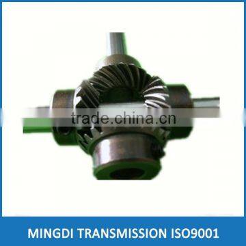 ANSI industrial transmission gear steel 1045 4 module 15t/45t ratio 1:3 bevel gear set