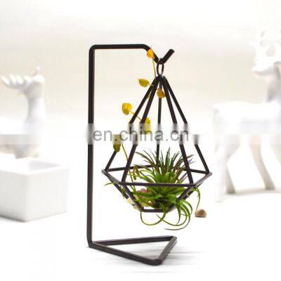 Chinese Modern Wall  Flower Stand Metal Planter Wedding Decoration Centerpiece Decorative Flower Pot Stand