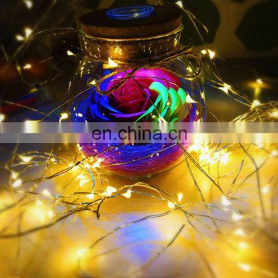 Tonghua 3m 30pcs Colors Fairy LED String Light USB Port Curtain Christmas Holiday Wedding Garland Party Gift Decoration