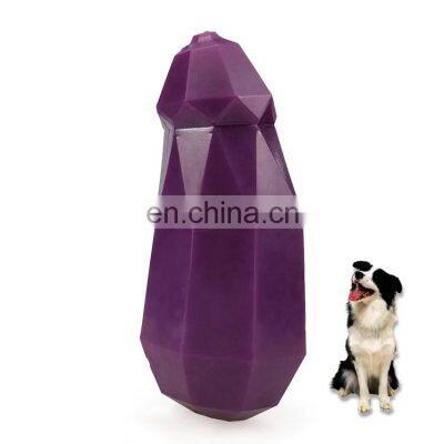 fruit and vegetable toys set for dog play eggplant shaped toy treats toy for dogs manufacturer