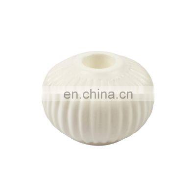 white matte china vase table decorative ceramic dinner candle holder