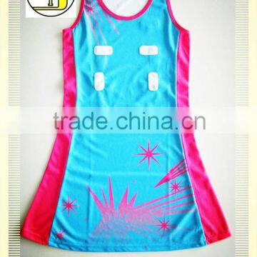 custom netball dress with great pattern and new colour