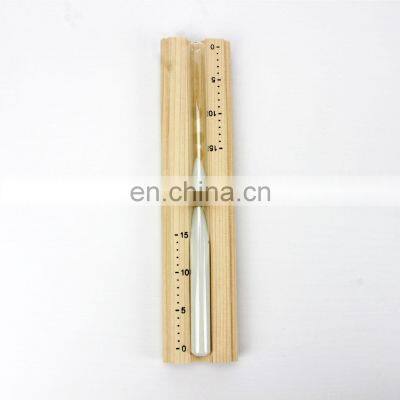 Eco-friendly Natural Sauna Accessories Wall Hourglass Mountable Clock Wooden Sauna Sand Timer photo-2
