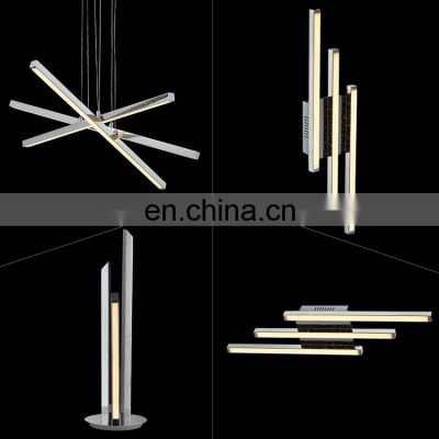 HUAYI Contemporary Style Indoor Pendant Light Home Living Room Dining Room Modern LED Chandelier