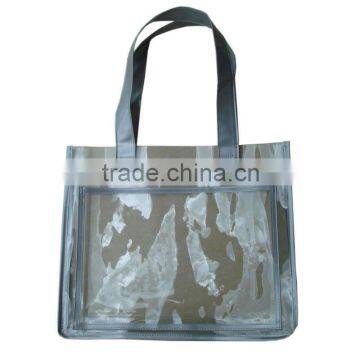 Clear plastic beach towel bag beach towl storage tote bag