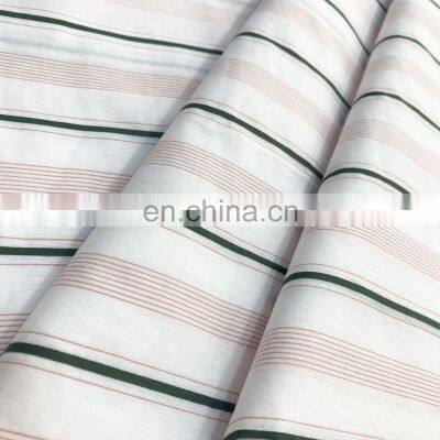 Bci Cotton Yarn Spandex Nylon Pinstripe Nylon Fabric for Dress Woman Material photo-2