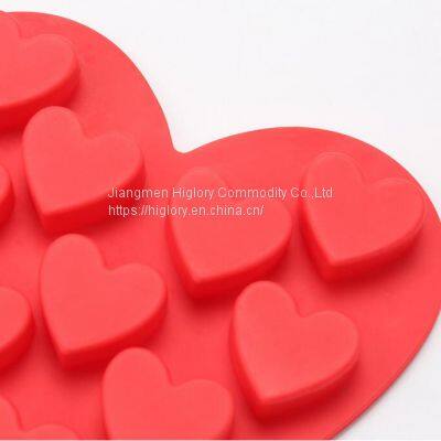 3D DIY Kitchen Accessories Fondant Candy Cake Chocolate Silicone Baking Mold 10 Cavity Love Heart Shaped Breakable Silicone Mold photo-4