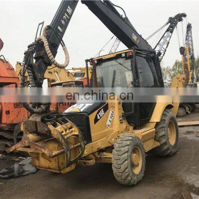 Second hand backhoe loader cat 416e 416f 420e 420f , original caterpillar made machinery , cat backhoe loaders