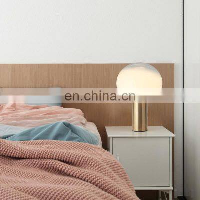 Modern LED Table Lamp Creative Design Desk Glass Light Simple Decor Art Bedside Lamps For Bedroom Night Lights