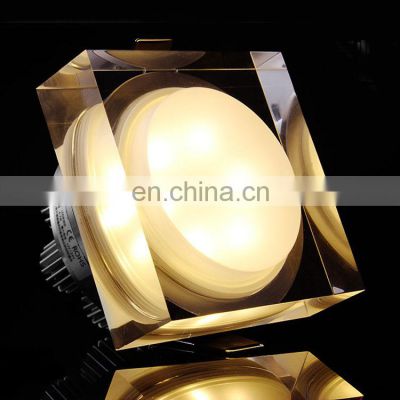 Crystal 110V 220V Indoor Decoration Ceiling Spotlight 3W 5W 7W LED Recessed Mini Down Light