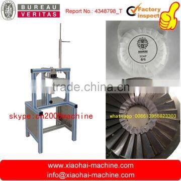 Manual soap pleat wrapping machine