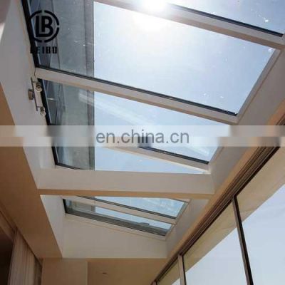 The aluminum sliding skylight of the canopy system is windproof, waterproof, convenient and beautiful