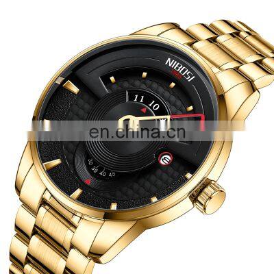 NIBOSI Relogio Masculino Relojes 2022 Gold Watch Mens Watches Top Brand Luxury Sport Quartz Watch Business Waterproof Wristwatch