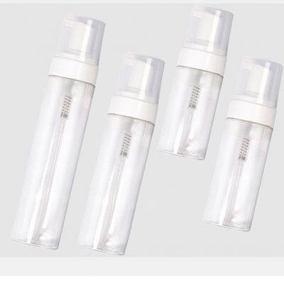 Empty Plastic Foam Pump Bottle 30ml 50ml 60ml 100ml 150ml 200ml Clear White Blue Pet Facial Cleanser Mousse Foam Pump Bottle photo-2