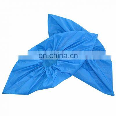 CPE PE Blue Disposable Plastic Shoe Cover photo-3